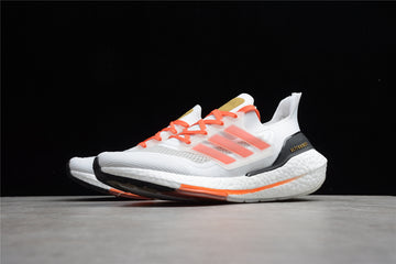 Adidas ultraboost white/orange/black shoes