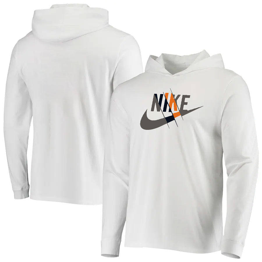 Sweat à capuche Nike 20 blanc/marron