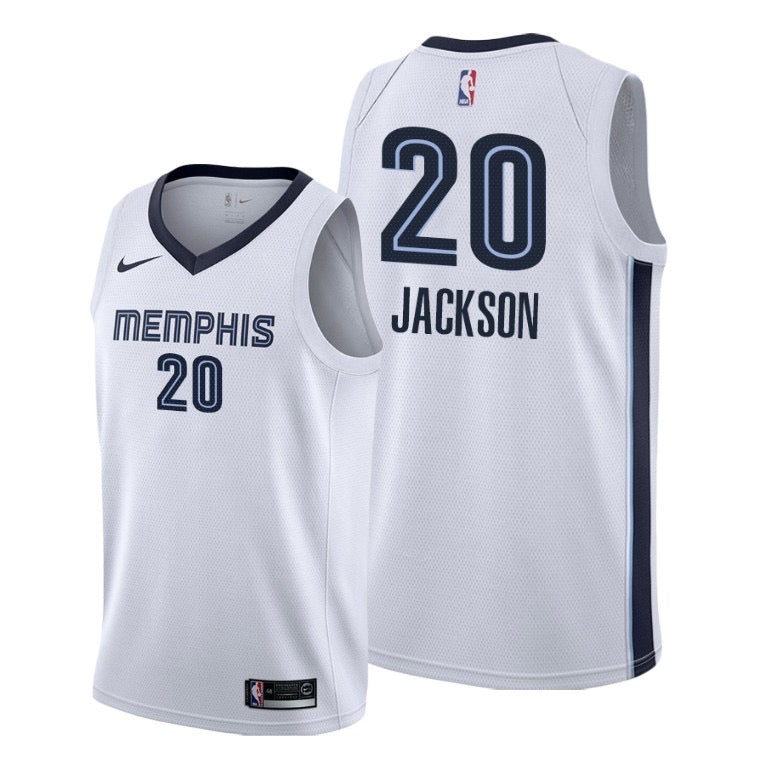 Memphis white 20 jackson jersey