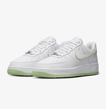 Nike airforce A1 chaussures vertes et blanches
