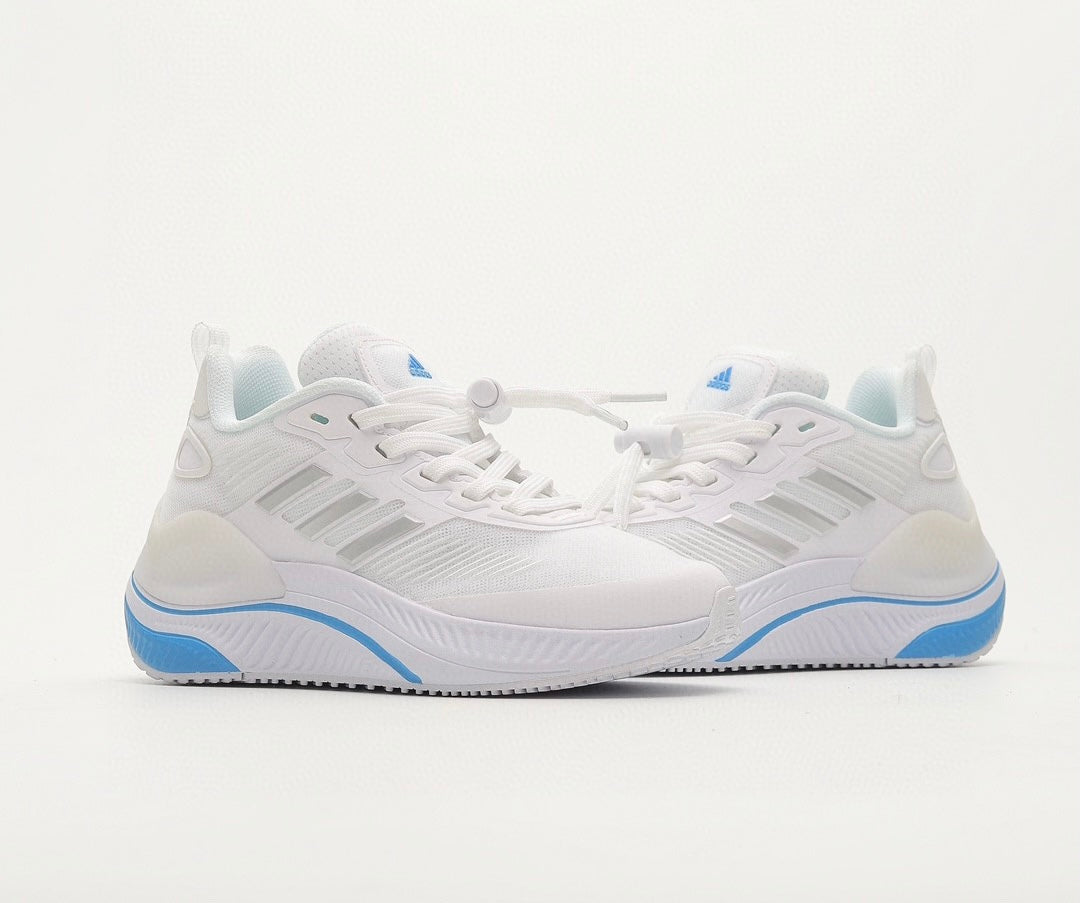 Chaussures Adidas running blanc/bleu