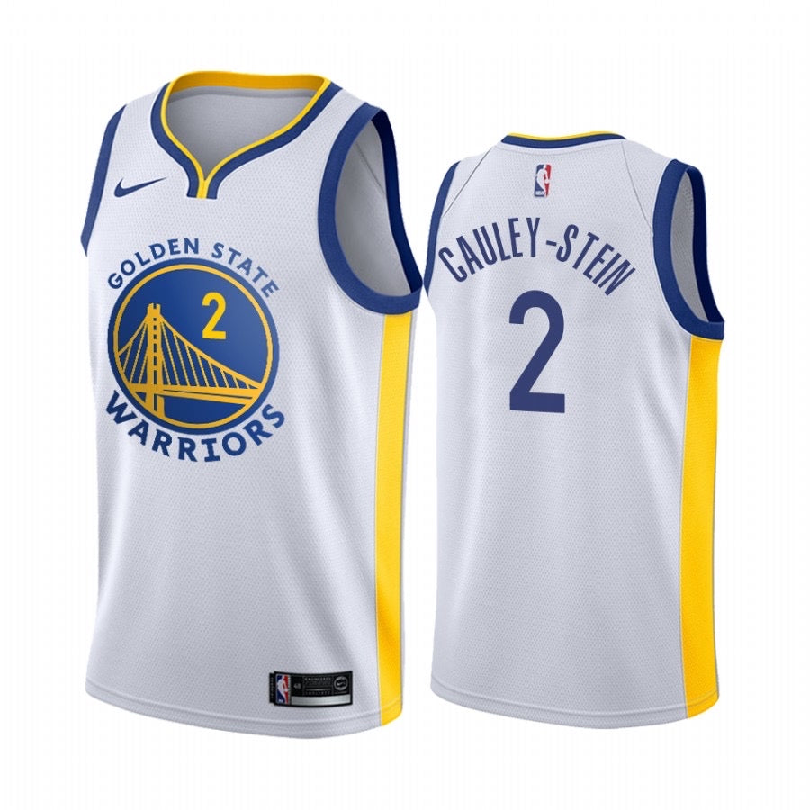 Maillot blanc 2 Cauley Stein des Golden State Warriors