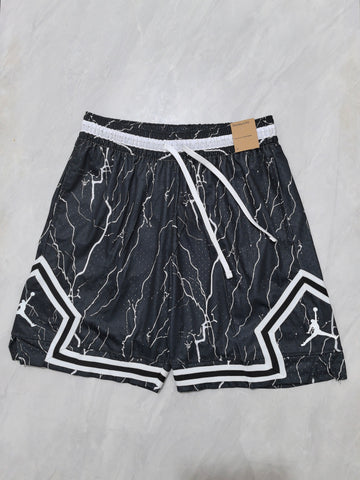 Jordan B-17 Cracked Black Basketball Shorts