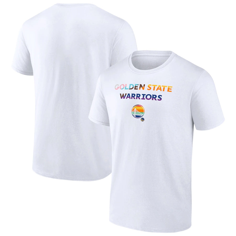T-shirt de fierté avec logo de marque fanatiques des Golden State Warriors
