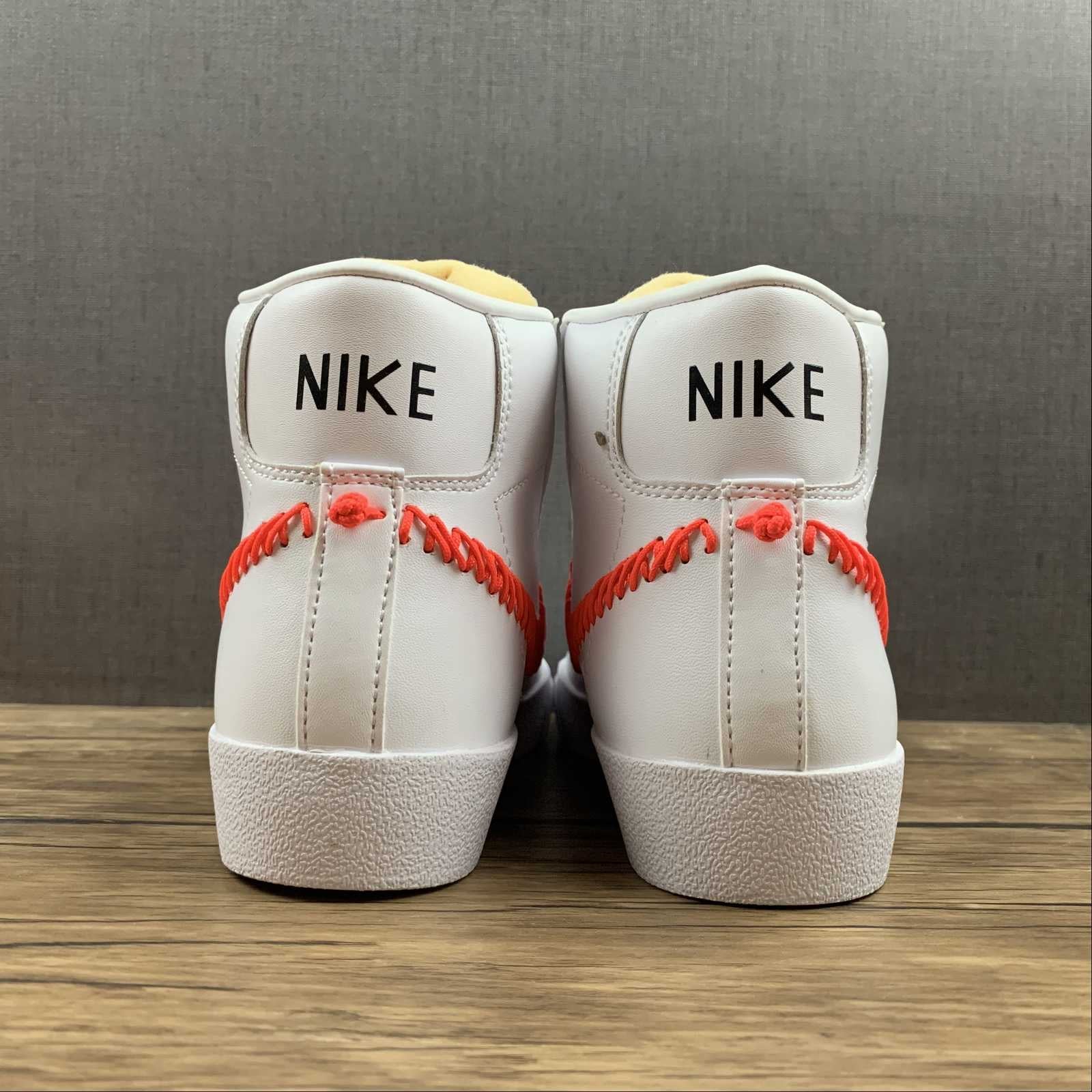 Nike blazer high embroidered orange