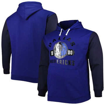Sweat à capuche bleu des Dallas Mavericks