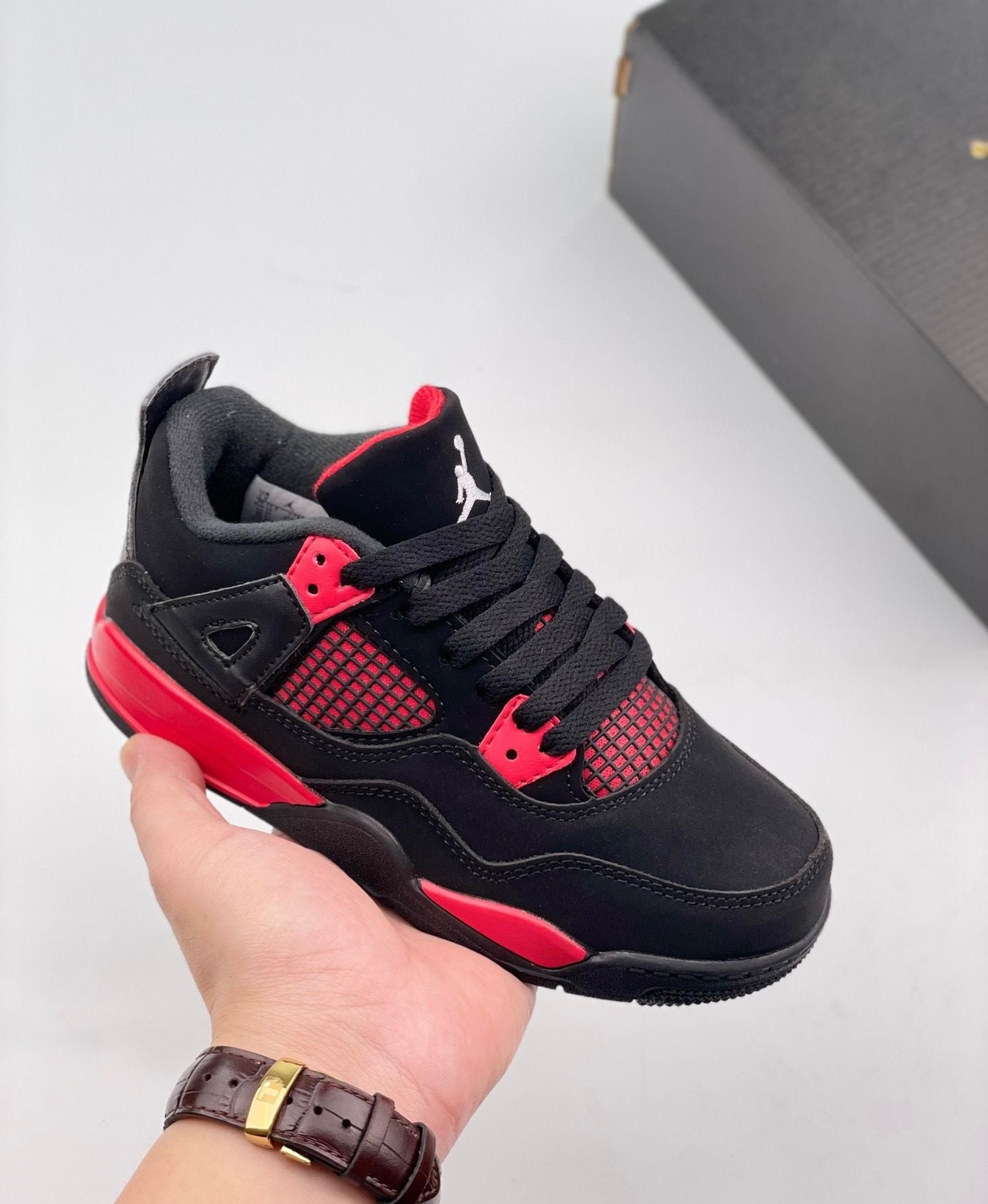 Nike air jordan 4 red thunder  shoes