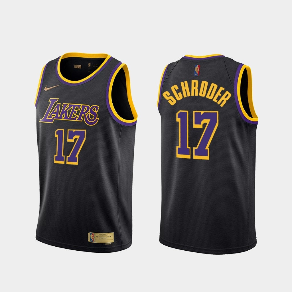 Maillot Schroder noir 17 des Lakers