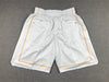 Miami heat silky white shorts