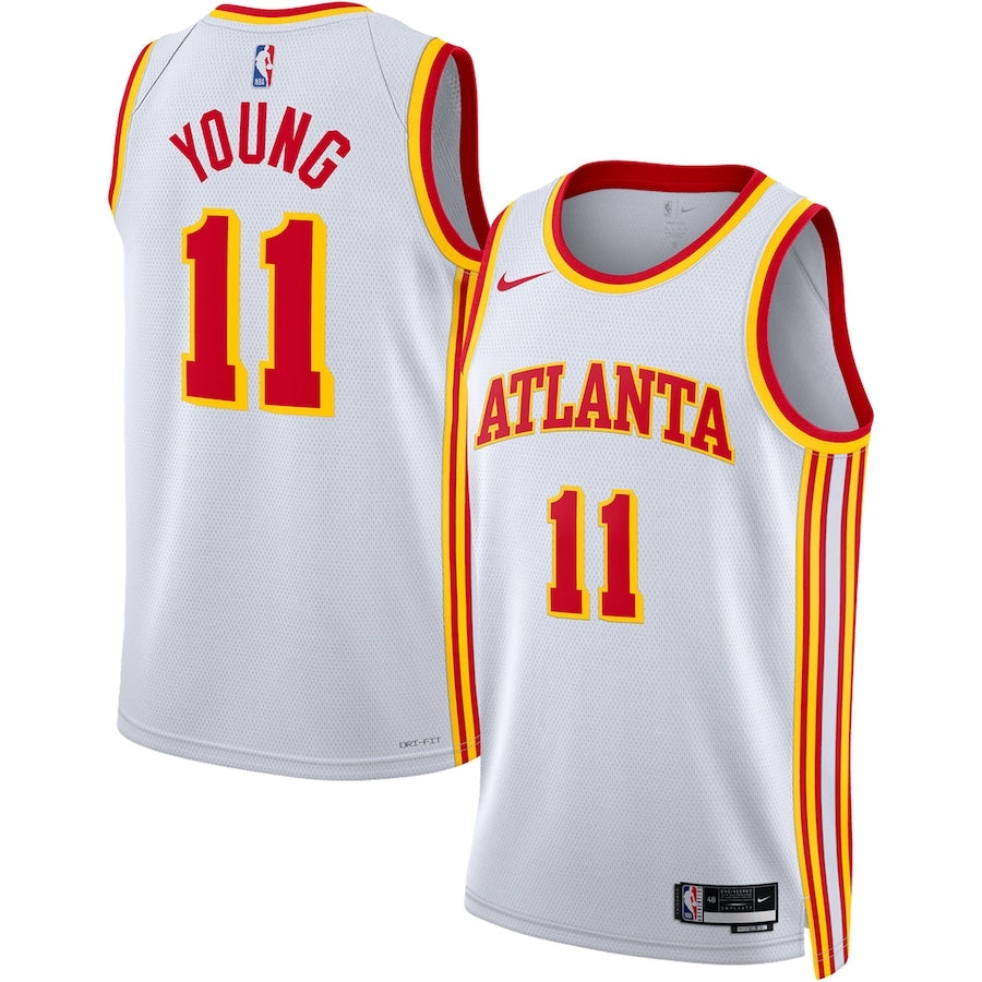 Atlanta hawks white/red jersey