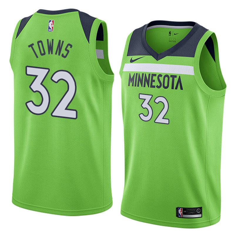 Wolves green 32 towns jersey