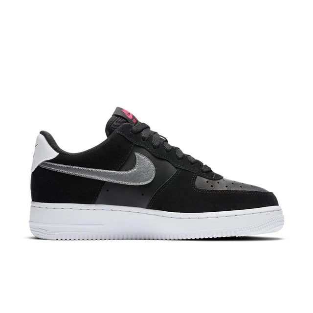 Nike Air Force 1 '07 'Black Metallic Silver'