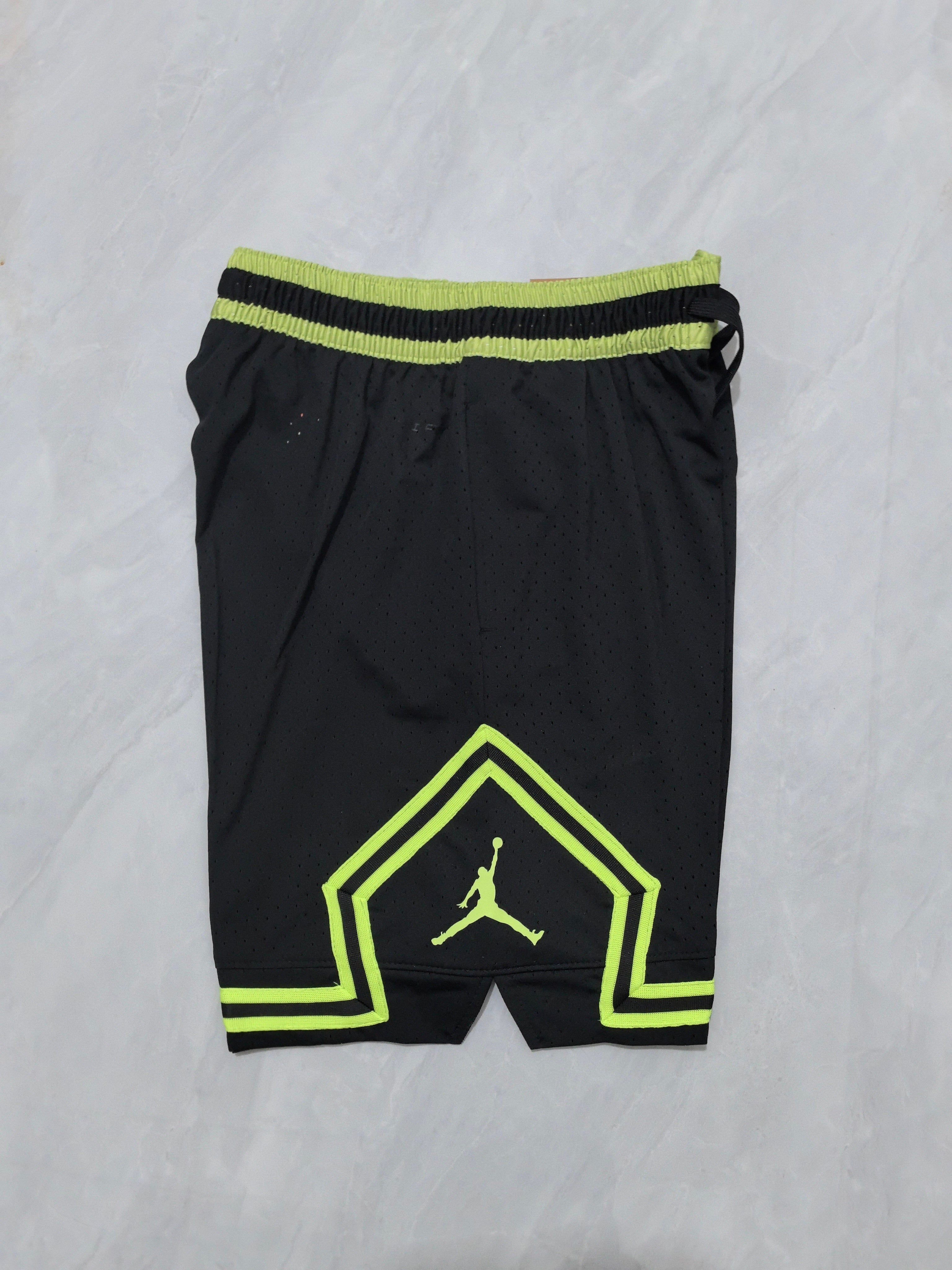 Jordan A-26 Black and Green Basketball Shorts