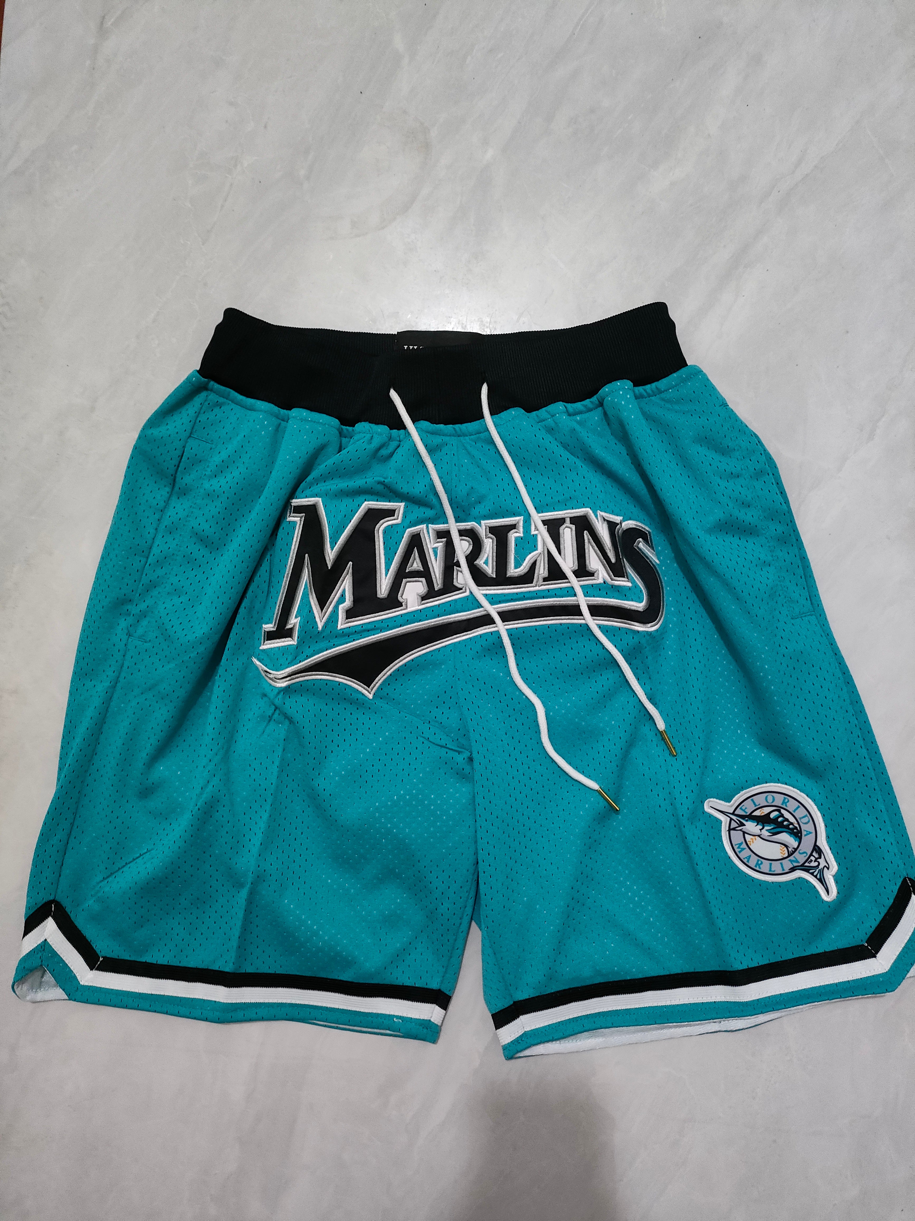 Baseball Marlins Green Pocket shorts