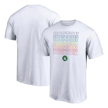 T-shirt Team City Pride de marque fanatiques des Boston Celtics - Blanc