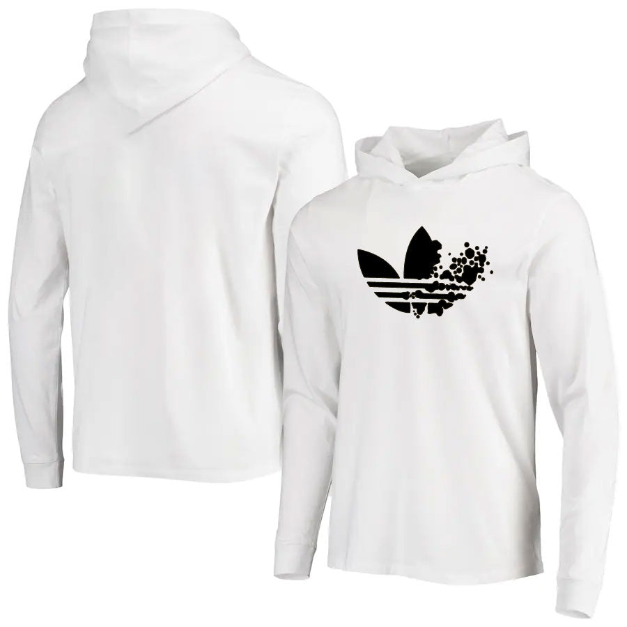 Adidas white/black hoodie