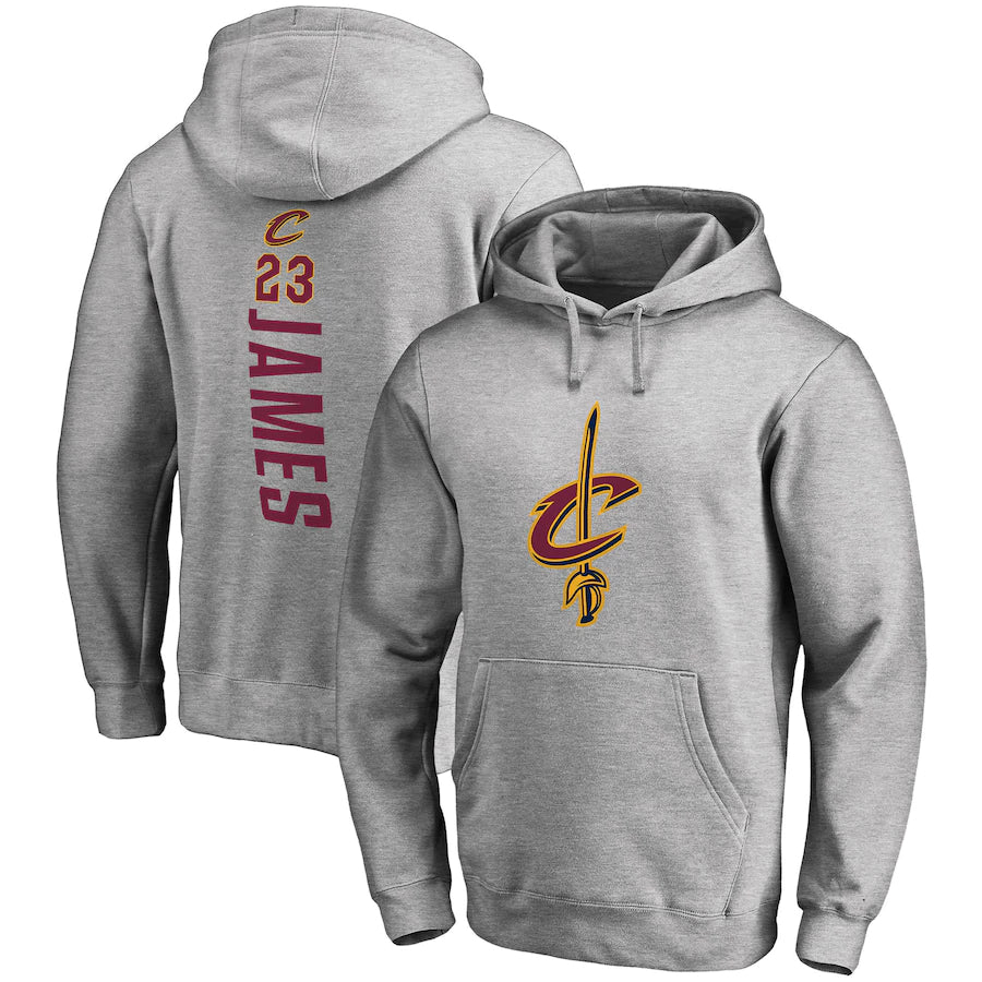 Sweat à capuche gris 23 James C des cavaliers de Cleveland