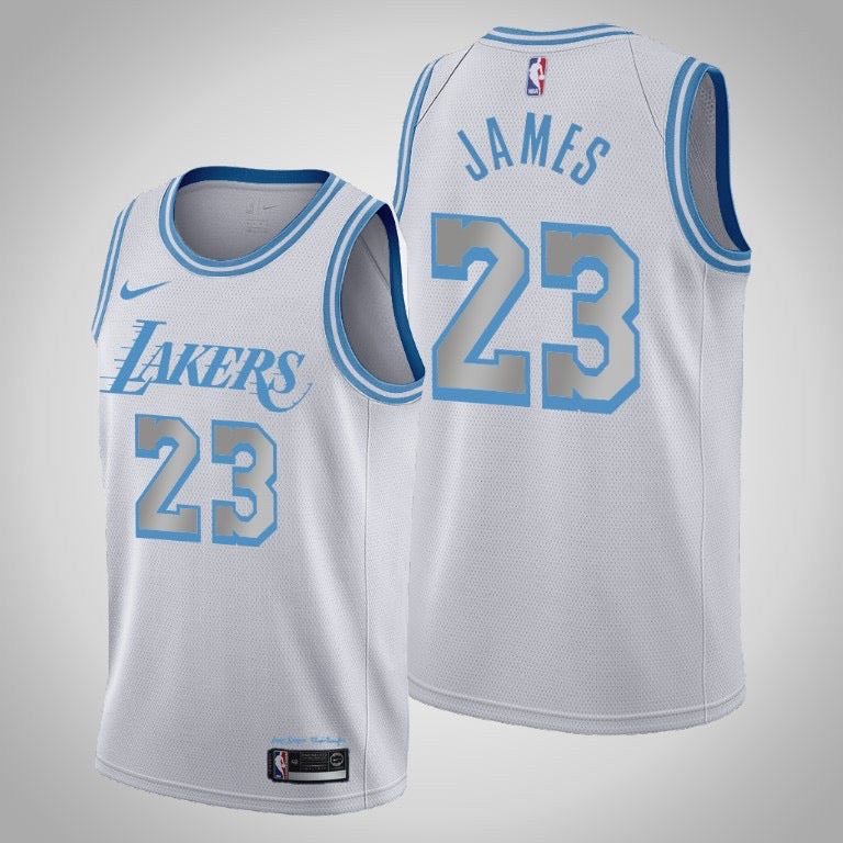 Maillot Lakers blanc/bleu 23 James