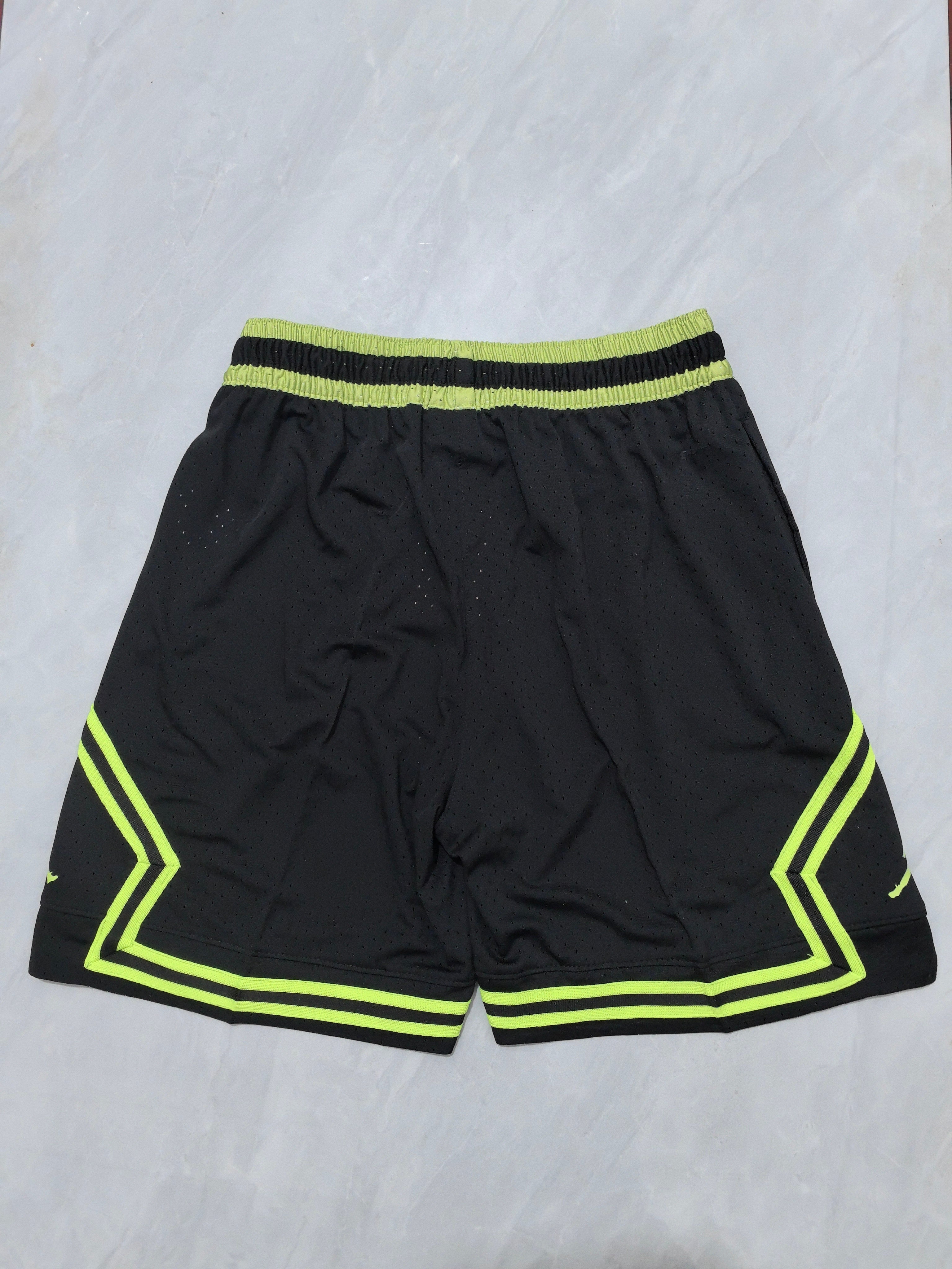 Jordan A-26 Black and Green Basketball Shorts