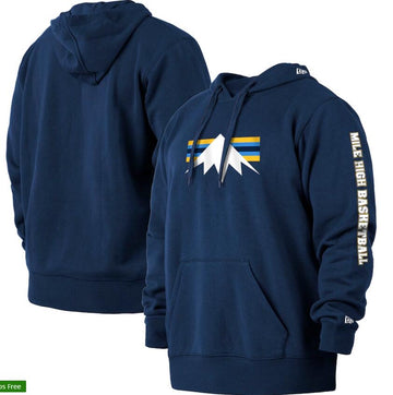 Sweat à capuche bleu marine Denver Nuggets