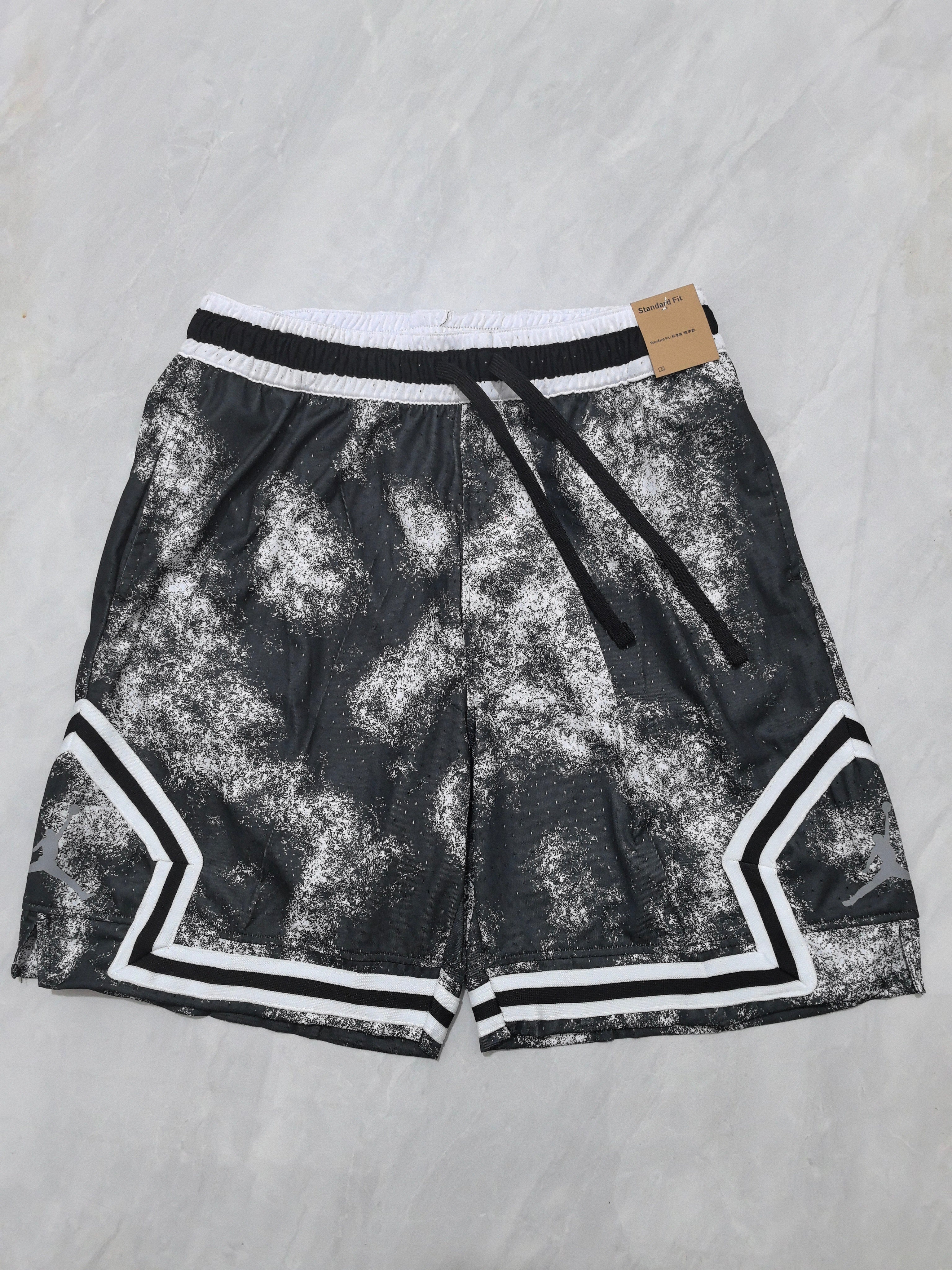 Jordan B-20 tie-dye grey basketball shorts