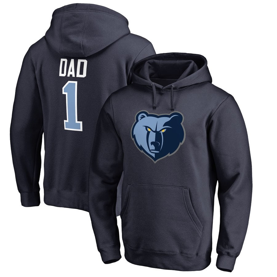 Memphis grizzlies navy 1 dad hoodie