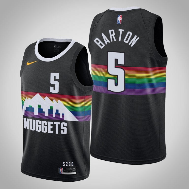 Maillot Denver Nuggets noir 5 barton