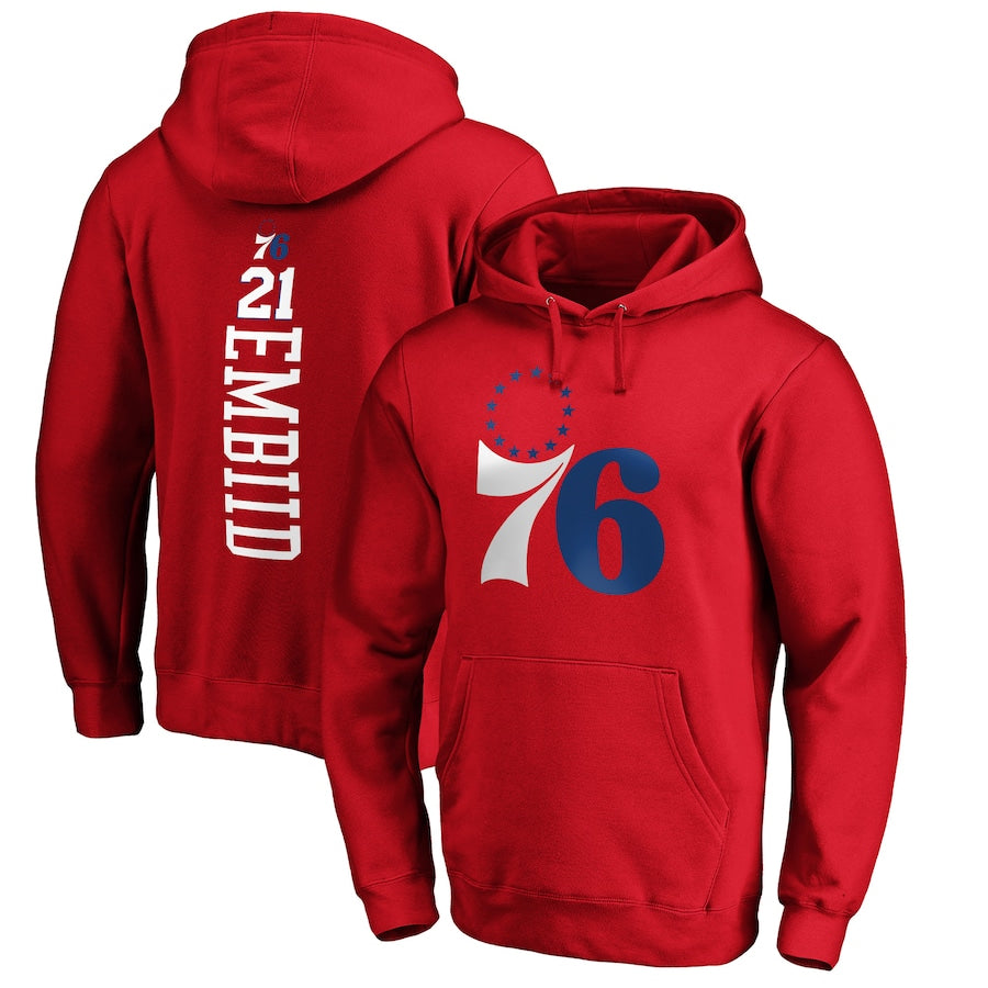 Philadelphia 76ers grey 21 embiids hoodie