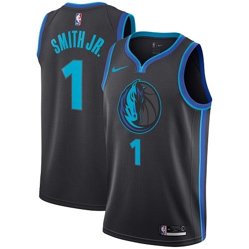 Mavericks noir/bleu 1 smith jr. Jersey