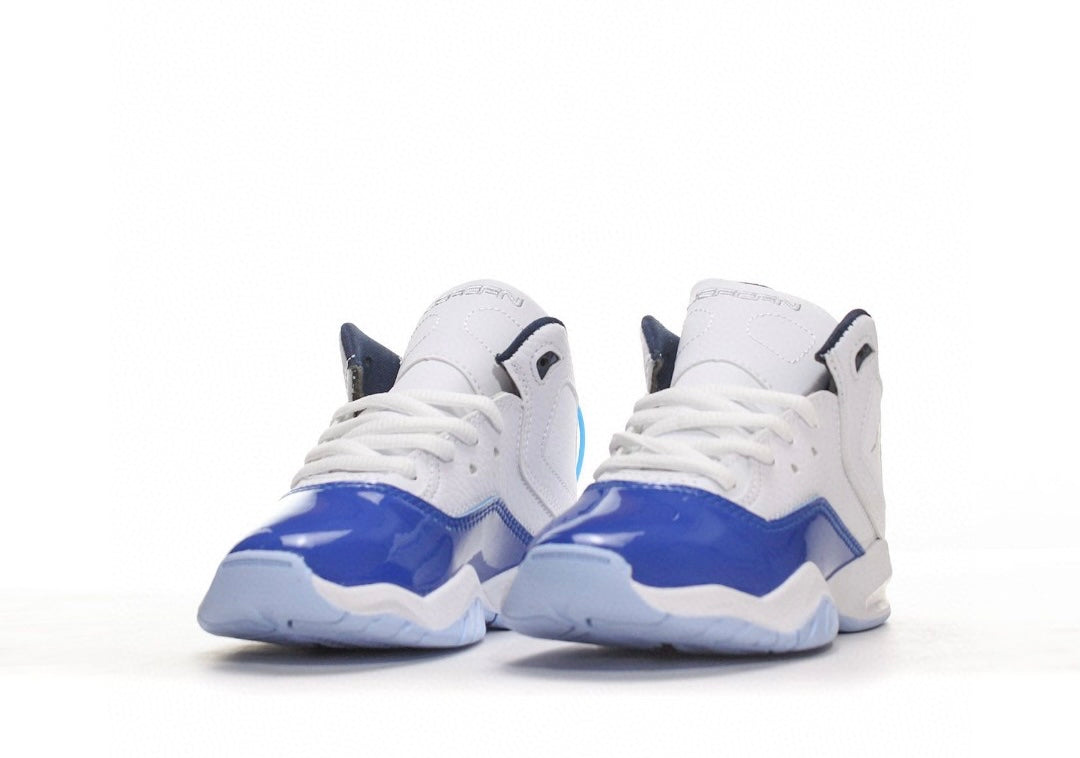 Nike air jordan retro 9Td blue and white shoes