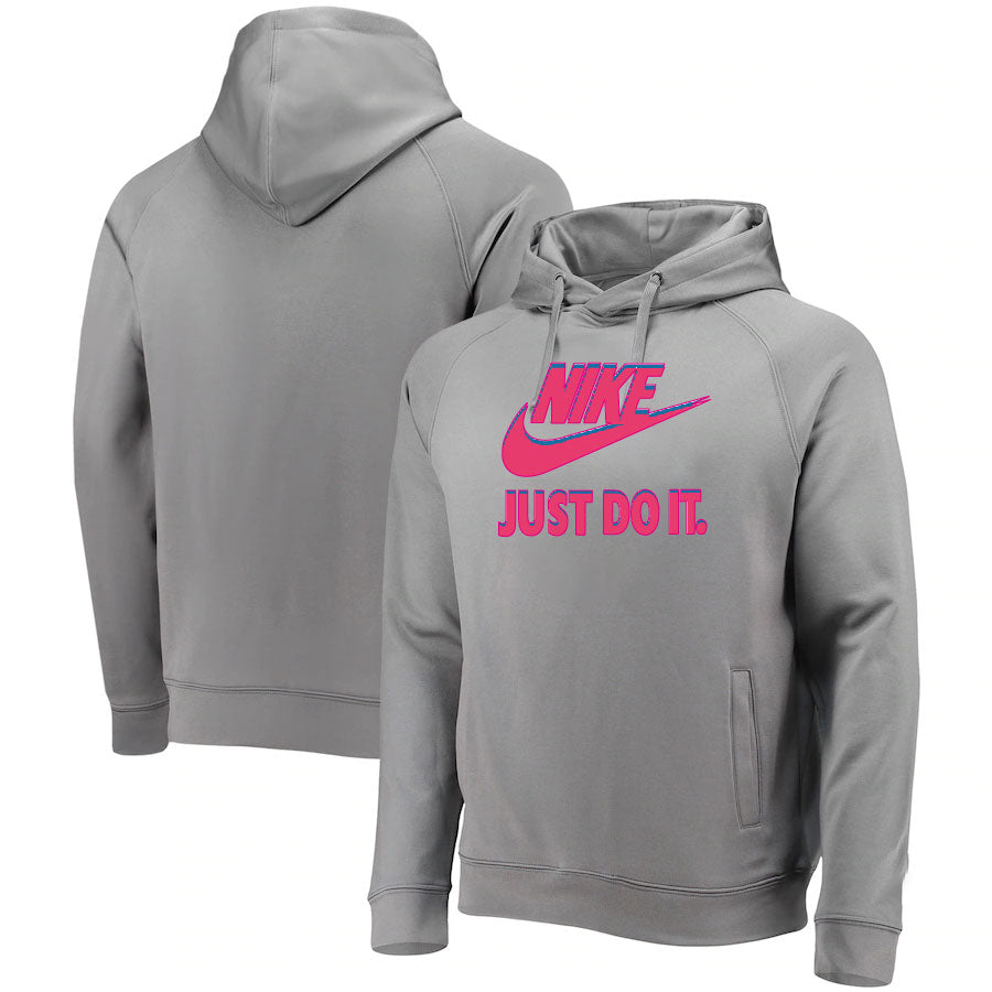 Sweat à capuche Nike 20 gris/fuscia