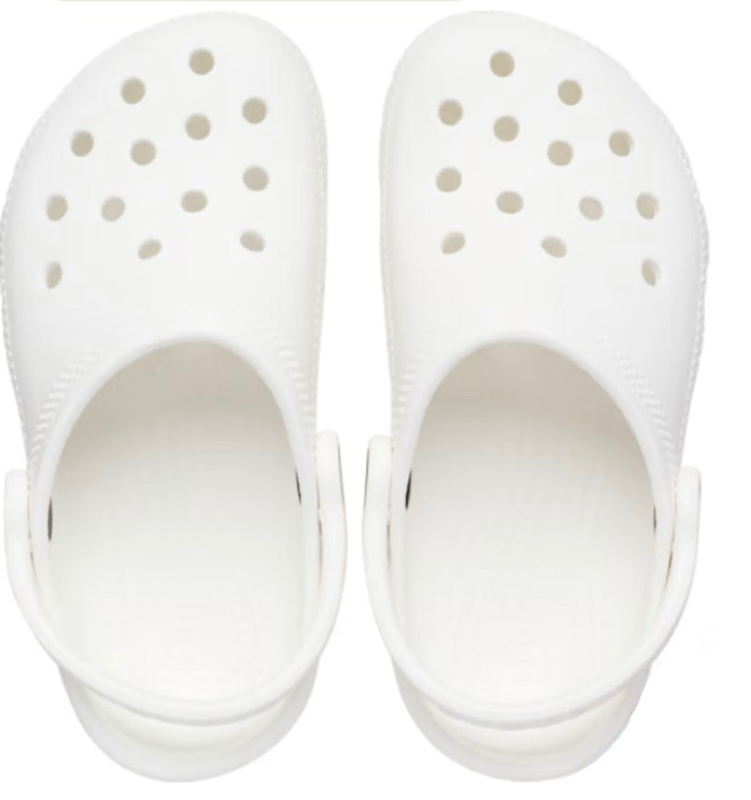 Kids white crocs