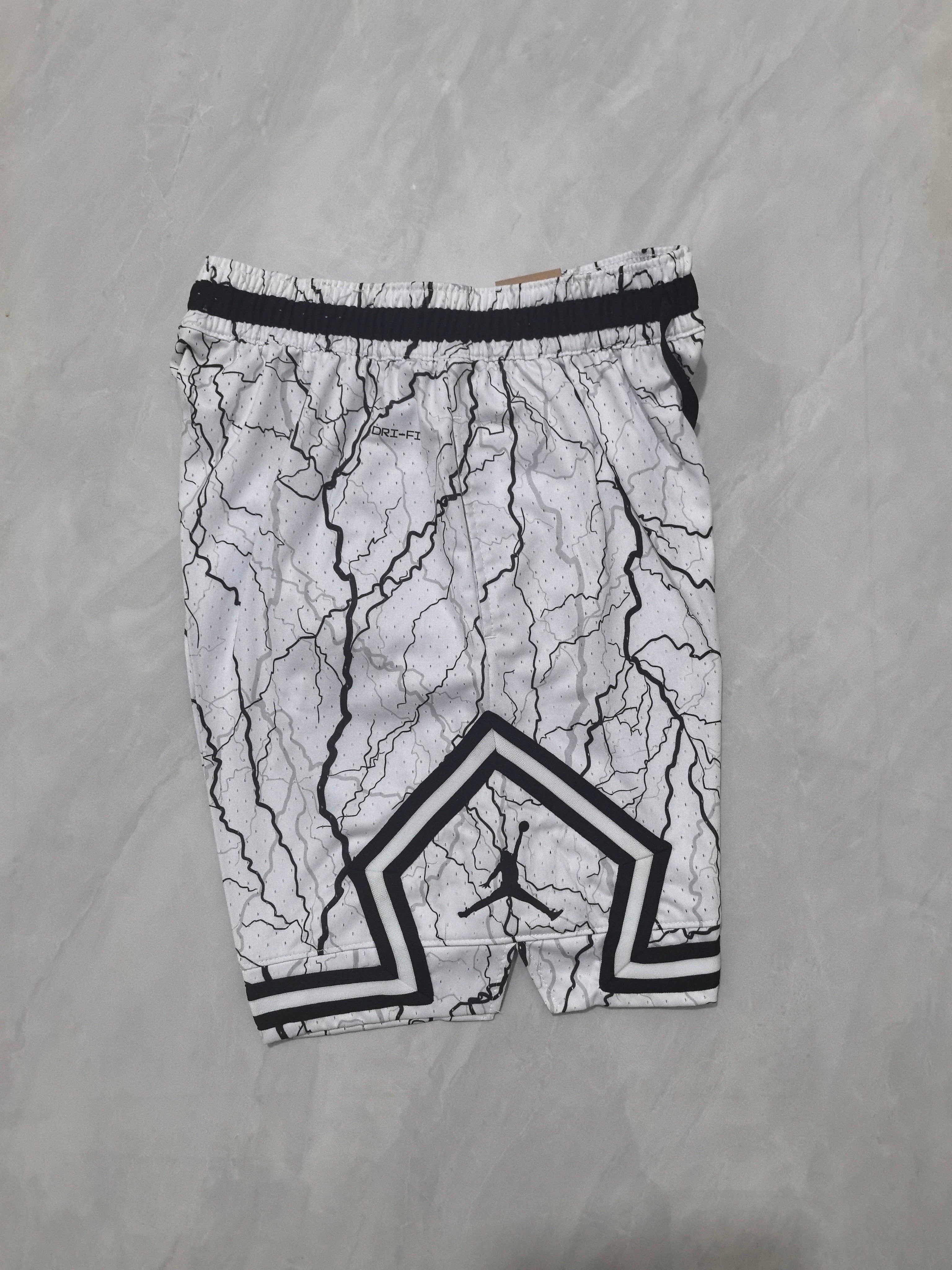 Jordan B-9 Lightning White Shorts