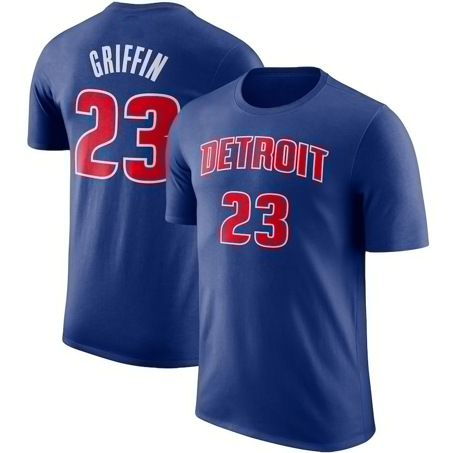 Nike T-shirt pour homme Detroit Pistons Jaden Ivey #23 T-shirt Bleu