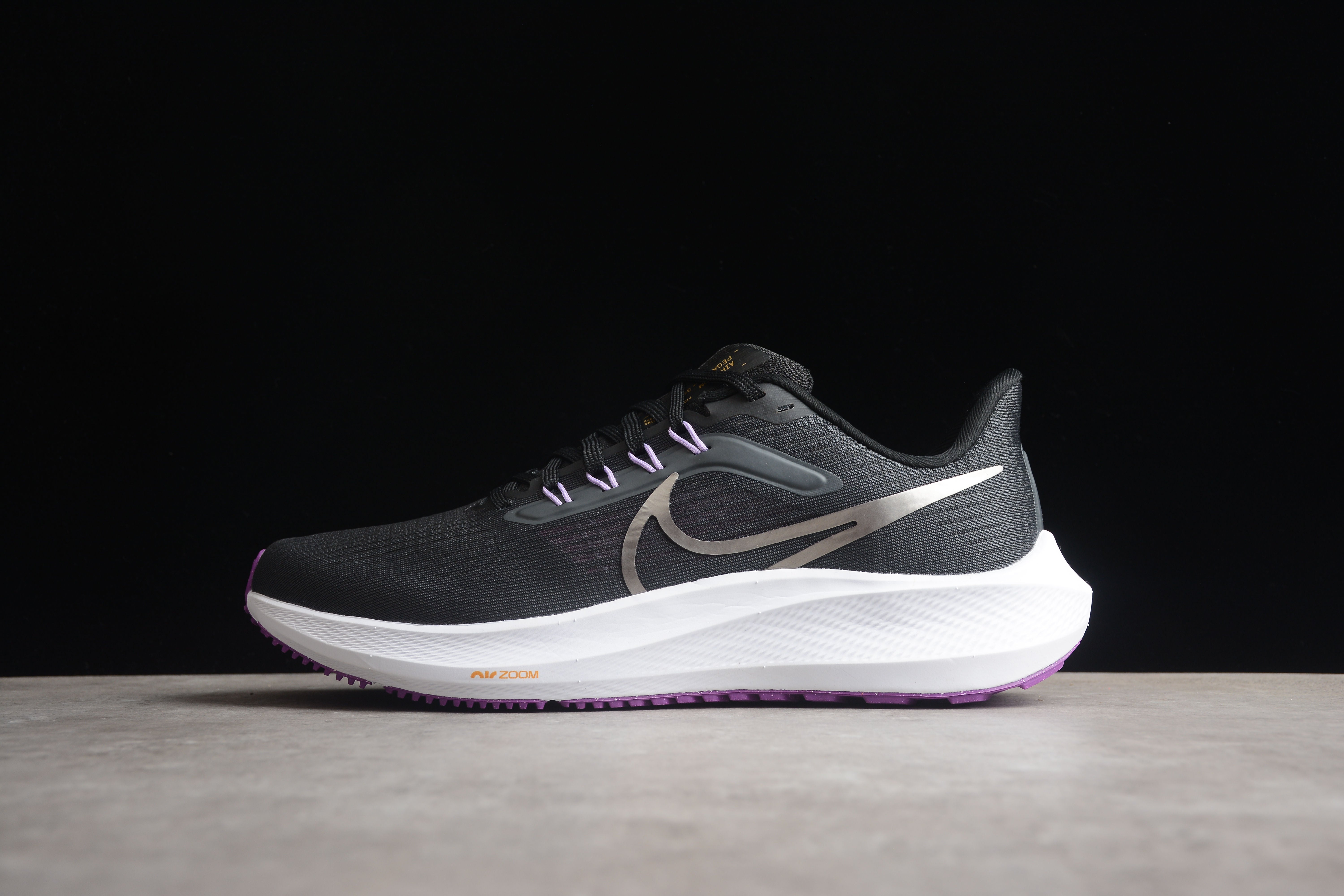 Nike Pegasus Platine Noir/Violet