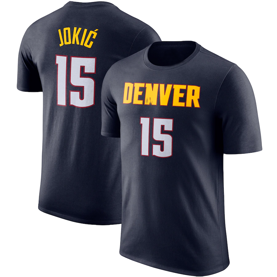 Nike T-shirt Denver Nuggets Men's City Edition Swingman Jersey - Nikola Jokic - Nave