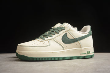 Nike airforce A1 beige and green shoes