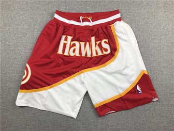 Atlanta hawks white and red shorts