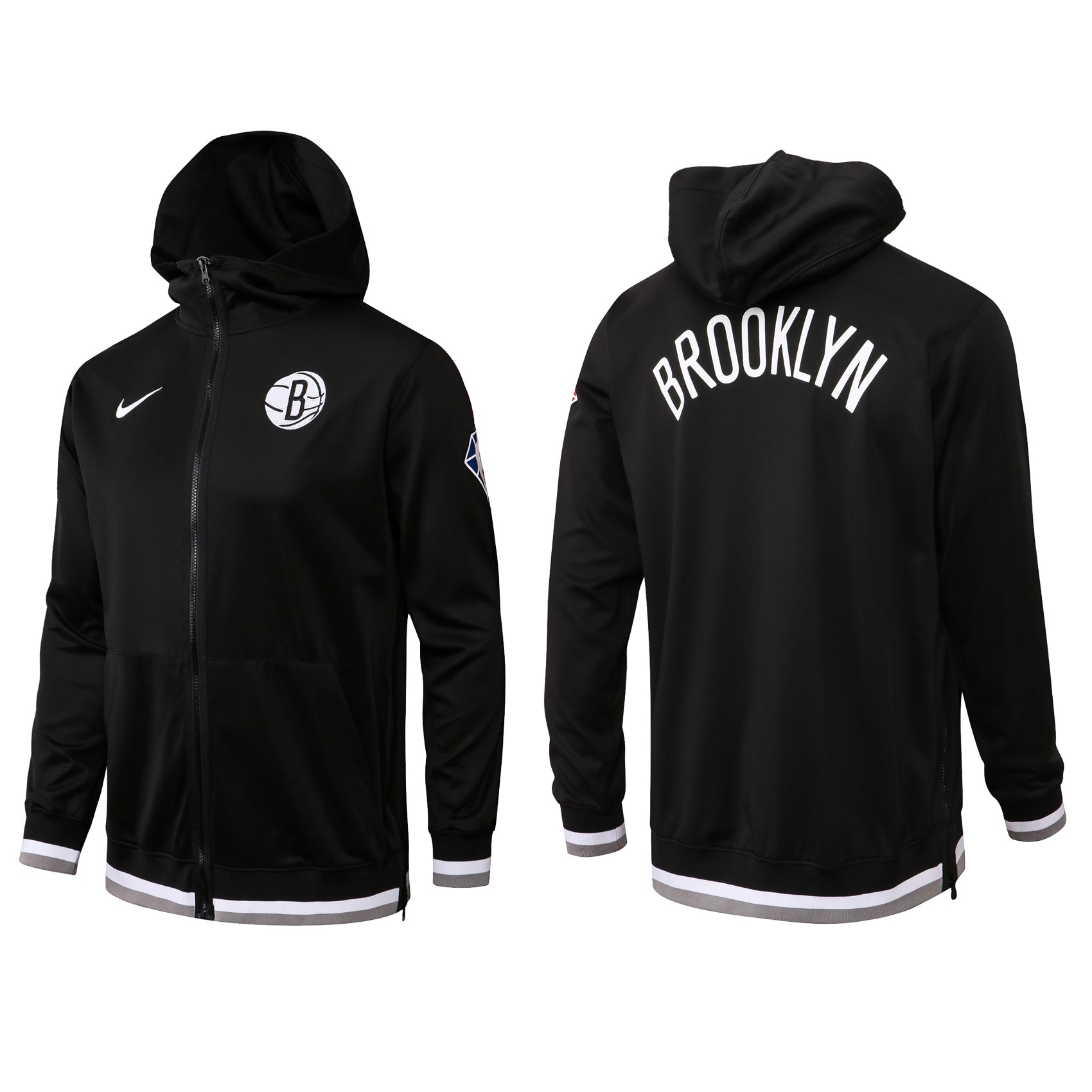 Veste noire des filets de Brooklyn