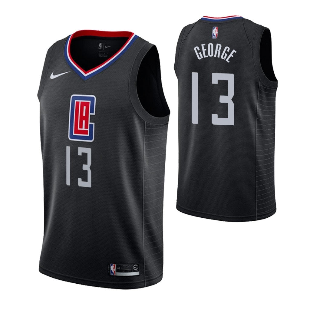 Clippers black 13 george  jersey