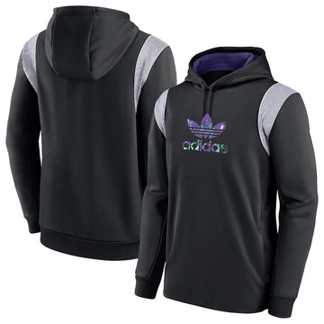 Sweat à capuche Adidas noir-violet