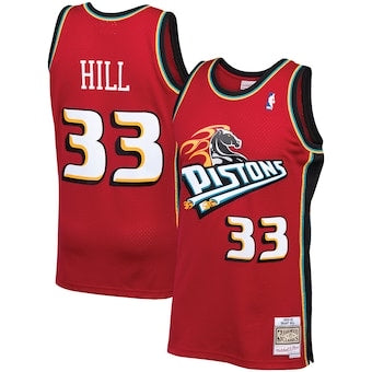 Retro Detroit pistons red jersey