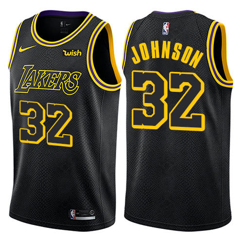 Maillot Johnson 32 Lakers noir/jaune