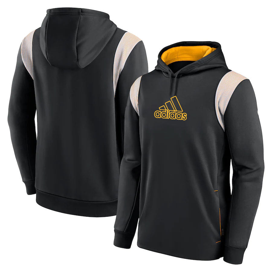 Sweat à capuche Adidas noir-jaune