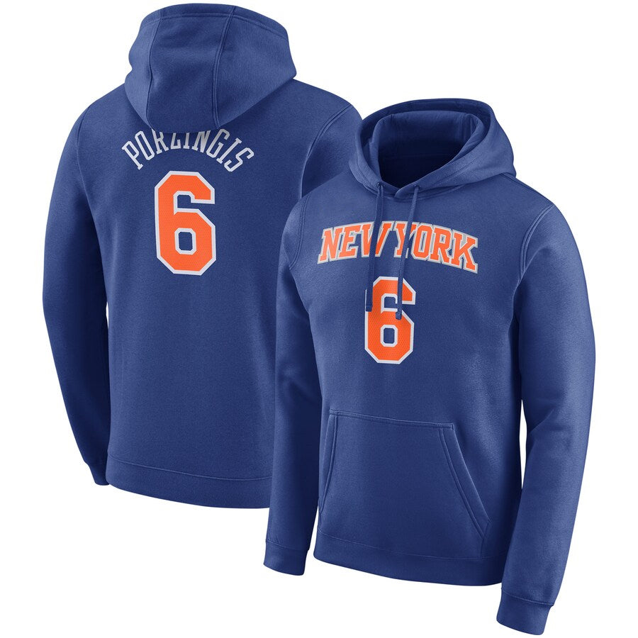 New york kicks blue 6 porzingis hoodie