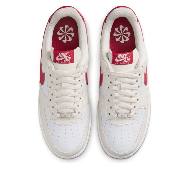 Nike Air Force 1 '07 'Pale Ivory University Red'