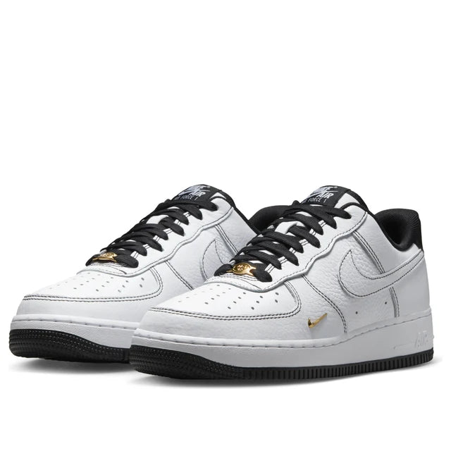 Nike Air Force 1 '07 'White Black Gold'