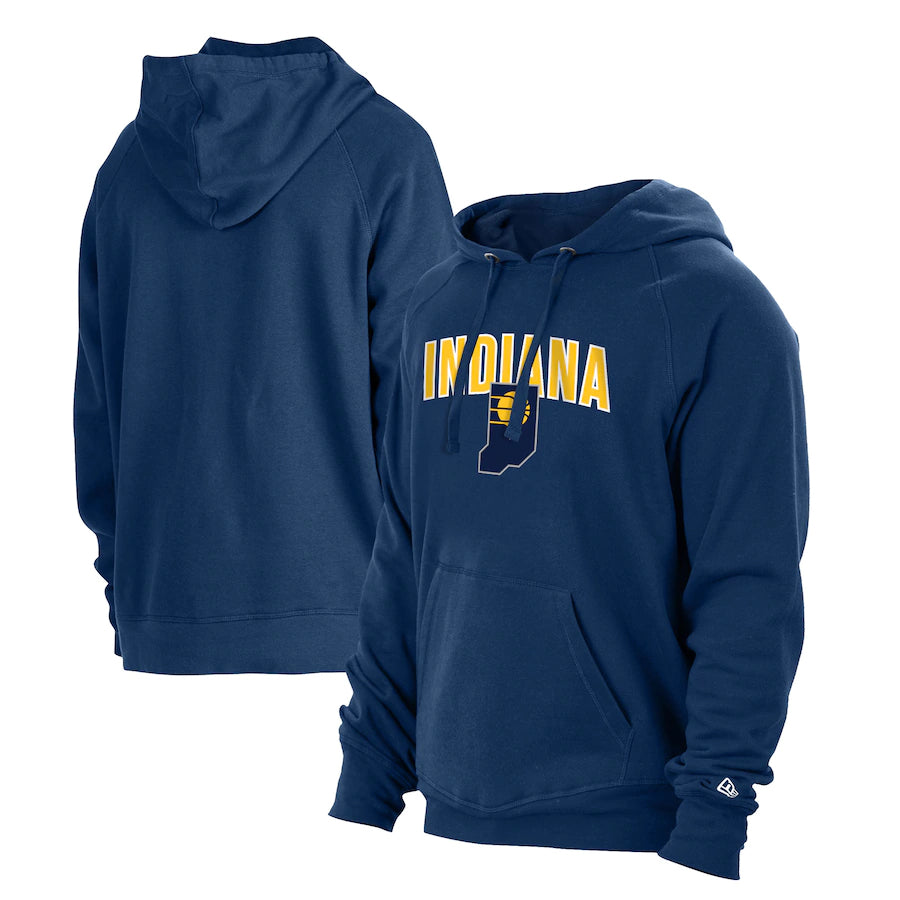 Sweat à capuche bleu marine des Indiana Pacers