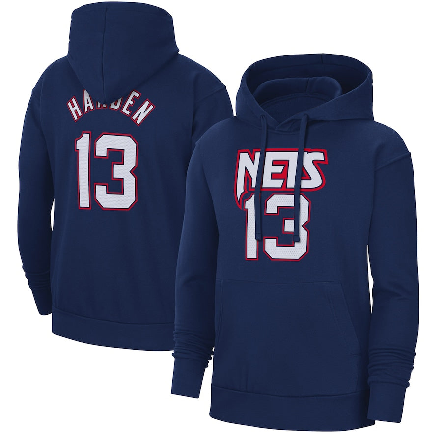 Brooklyn nets dark blue 13 harden  hoodie