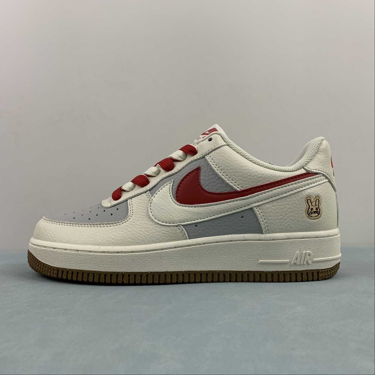 Nike airforce A1 grey red shoes